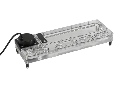 Alphacool Core Distro Plate 360 droite V.2 avec pompeD5 Apex — vue 1
