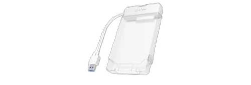 ICY BOX externes 2,5 Zoll FestplattengehÃ¤use, USB 3.0, IB-AC703-U3 - weiÃŸ