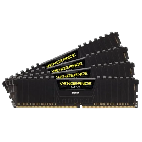 Corsair Vengeance LPX schwarz, DDR4-3200, CL16 - 64 GB Quad-Kit — vue 1