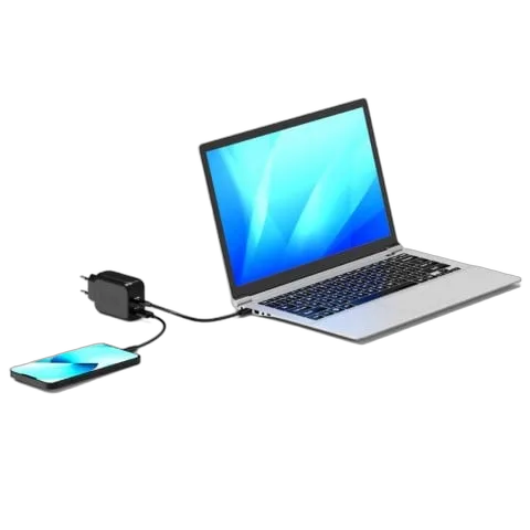 Port Chargeur mural GaN 65W - 2 ports + Câble USB-C 2m — vue 7