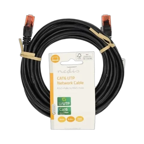 Nedis Câble RJ45 Cat6 U/UTP - 5m - Noir — vue 1