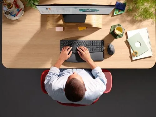 Logitech K860 for Business - Membrane - Sans-Fil - Graphite — vue 8