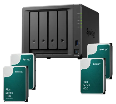 Synology DS425+ - 4 Baies avec 4 disques de 2To SATA III — vue 1