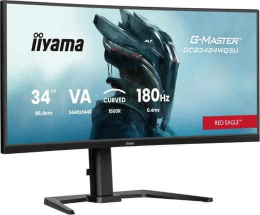 Iiyama G-MASTER GCB3484WQSU-B1 - 34" CURVE UWQHD 180Hz VA 0.4ms HDR FreeSync Premium — vue 1