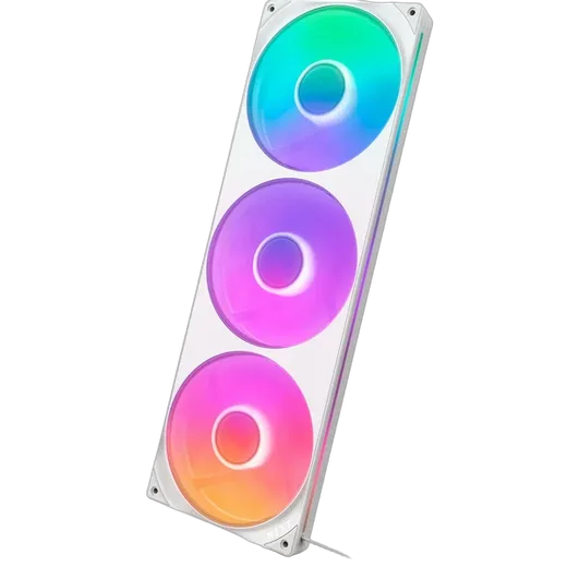 NZXT F420RGB Core Fan (Single Frame) - Blanc — vue 2