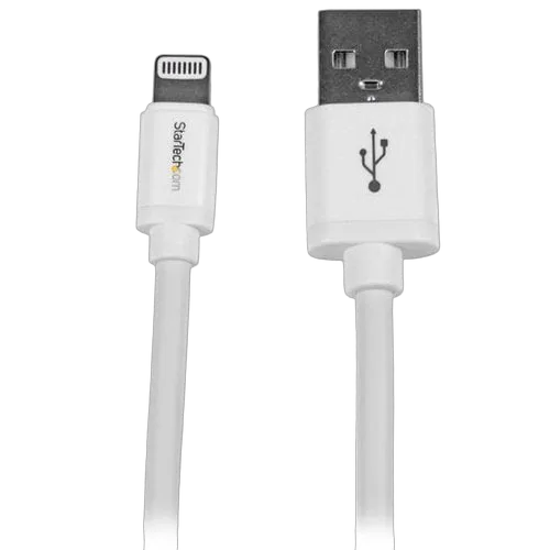 StarTech 2m White 8-pin Lightning to USB Cable — vue 1