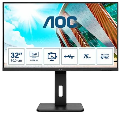 AOC 31.5'' UHD HAS 3840x2160 pixels VA — vue 1