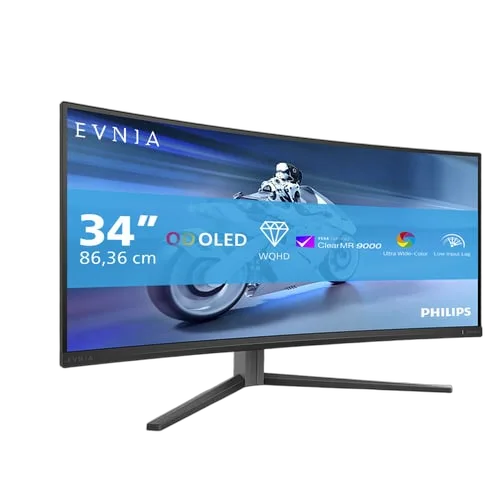 Philips Evnia 34M2C6500/00 - 34" CURVE QD-OLED WQHD 175Hz 0,03ms Ambiglow — vue 6