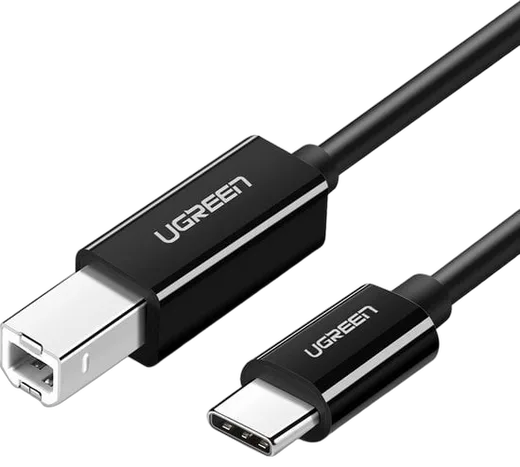 UGREEN Câble d'imprimante USB-C vers USB-B 2.0 - 1m - Noir — vue 1