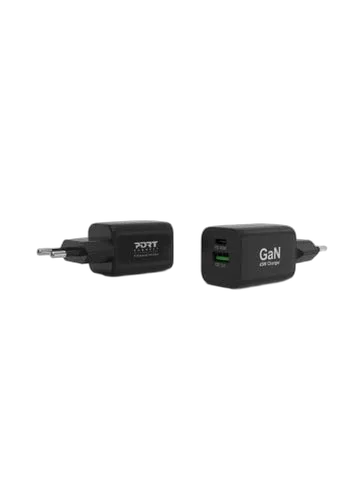 Port Chargeur mural GaN 45W - 2 ports + Câble USB-C 2m — vue 3