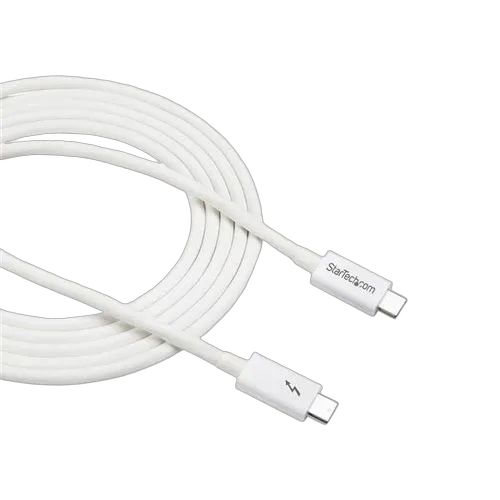 StarTech 2m Thunderbolt 3 Cable 20Gbps - White — vue 5