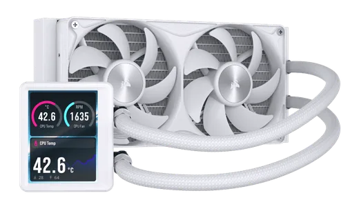 Corsair NAUTILUS II 240 RS LCD - 240mm - Blanc — vue 1