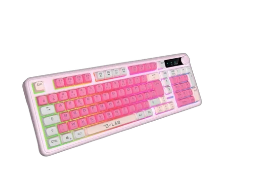 The G-LAB Keyz Caesium EX WL - Membrane - Sans fil - RGB - Rose, vue 3