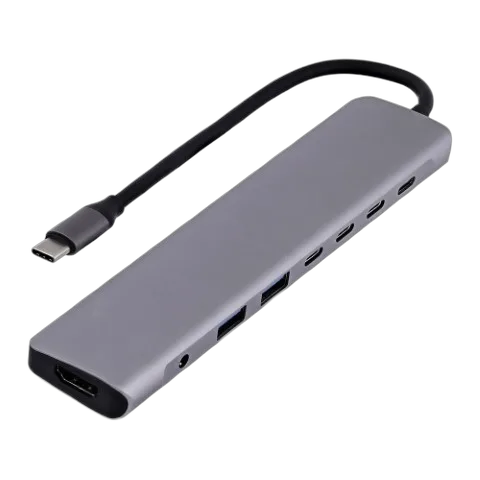 iClick Hub USB-C/8 ports/Gris