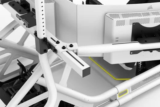 Fanatec GT Cockpit Triple Monitor Expansion Kit - Blanc — vue 2
