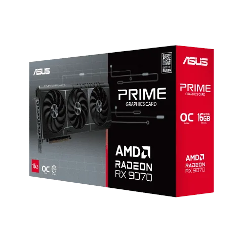 Asus Prime Radeon RX 9070 OC Edition 16GB GDDR6 — vue 6