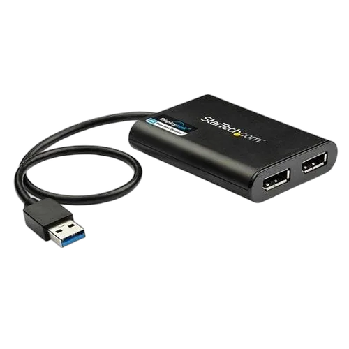 StarTech Adapter USB to Dual DisplayPort 4K 60Hz — vue 1