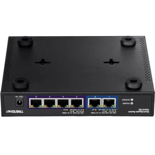TrendNet 6-PORT 10G SWITCH — vue 3