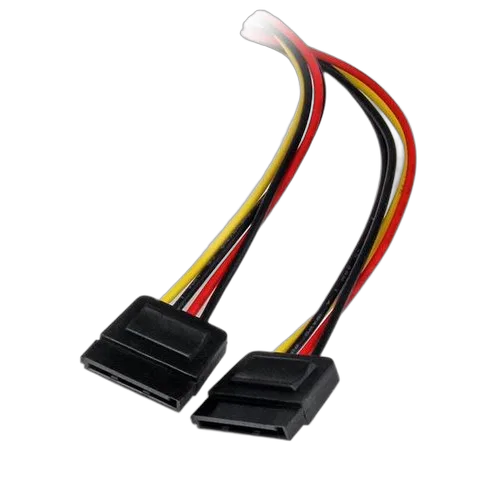 StarTech 12" LP4 to 2x SATA Power Y Cable Adapter — vue 3