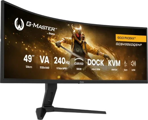 Iiyama G-Master GCB4986DQSNP-B1 - 49" CURVE DQHD 240Hz VA 0.5ms Adaptive Sync, vue 2