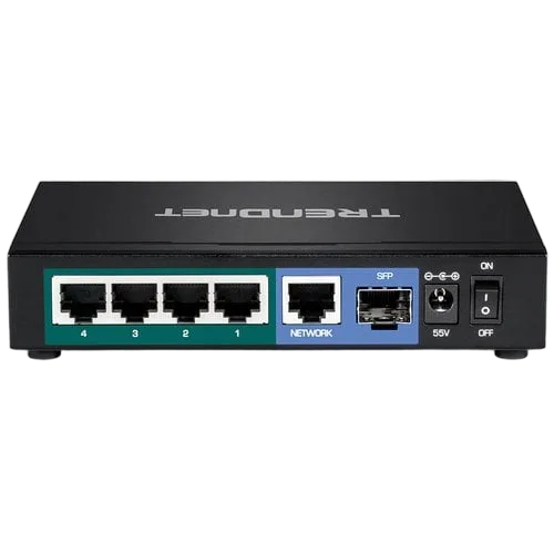 TrendNet 6-PORT GIGABIT POE+ SWITCH — vue 3
