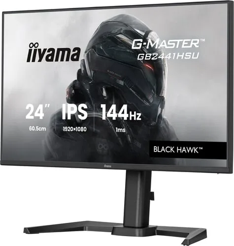 Iiyama G-Master GB2441HSU-B1 - 23,8" FHD 144Hz IPS 1ms Adaptive Sync FreeSync — vue 3