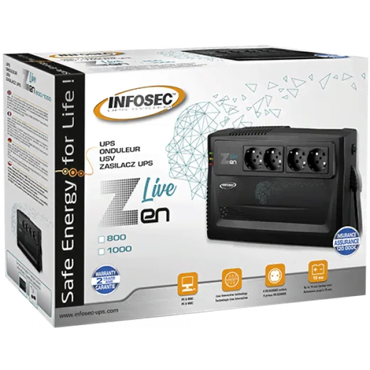 Infosec ZEN LIVE 800VA — vue 2