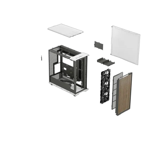 Fractal Design North XL Chalk White TG Clear - MT/Sans Alim/E-ATX — vue 20