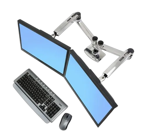 Ergotron 45-245-026/LX Dual Side-by-Side Arm — vue 3
