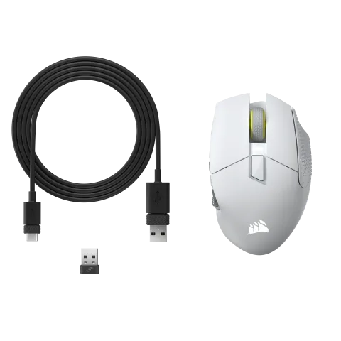 Corsair Scimitar Elite SE - Sans-Fil - RGB - Blanc — vue 4