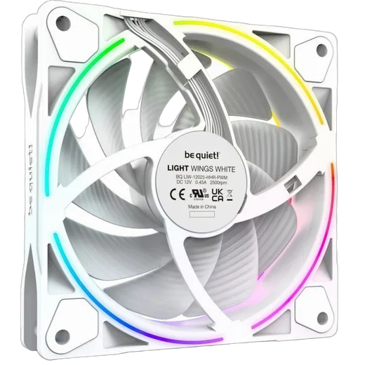 be quiet! Pack de 3 Light Wings 120mm PWM ARGB Blanc — vue 2