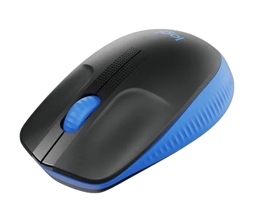 Logitech M190 Full-size wireless mouse - BLUE — vue 3