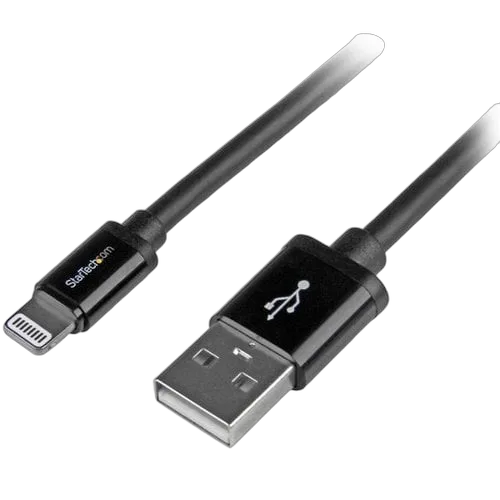 StarTech 2m Black 8-pin Lightning to USB Cable — vue 3