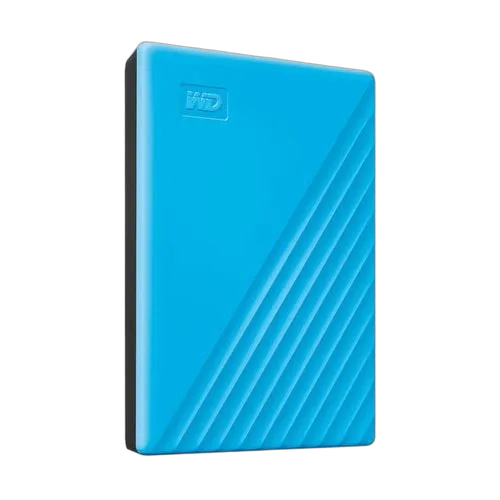 WD HDD EXT My Passport 4Tb Blue Worldwide — vue 3
