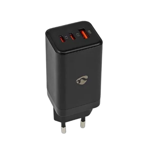 Nedis Chargeur GaN Power Delivery 65W - 3 ports - Noir — vue 5