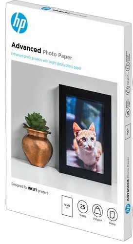 HP Paper Photo/Adv Glossy 10x15 bdl 25sh — vue 2