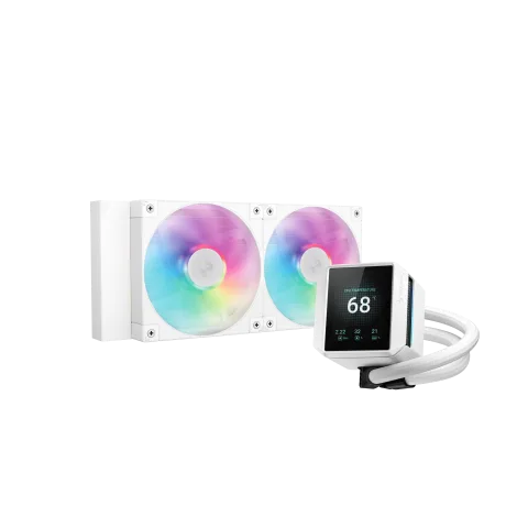 Deepcool CG530 4F Blanc - MT/Sans Alim/ATX + MYSTIQUE 240 ARGB Blanc — vue 13