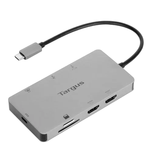 Targus Station d'accueil dual HDMI 4K USB-C avec technologie Power Delivery 100 W et fonction Pass-Thru — vue 1