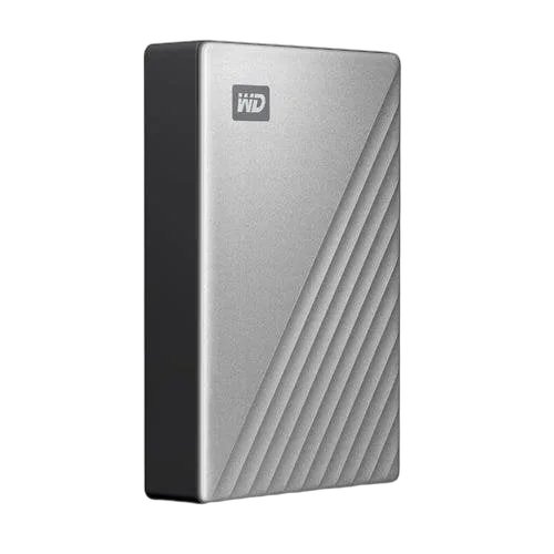 WD HDD EXT My Pass Ultra 1TB Silver — vue 3