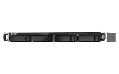 Qnap 4-bay 1U short-depth 12" NAS Marvell Oc — vue 1