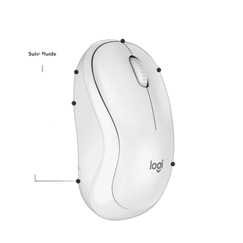 Logitech M240 Silent - Sans-Fil - Blanc — vue 7