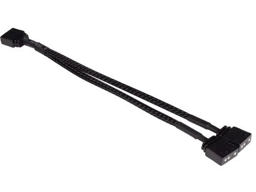 Alphacool Splitter aRGB 3pin 5V vers 2x 3pin 5V - 15cm Noir — vue 2