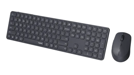 Rapoo 9810M - Noir — vue 3