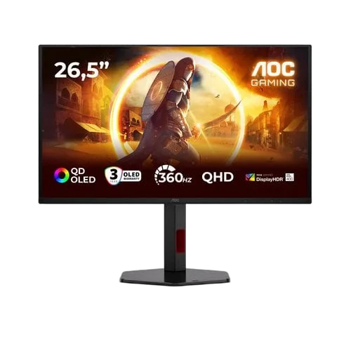 AOC 26.5' 16:9 QD-OLED 360Hz 2560x1440 HAS 1 — vue 1