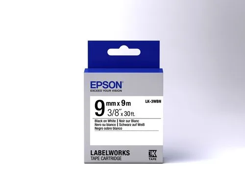 Epson TAPE LK-3WBN STD BLK-/WHT 9/9 — vue 2