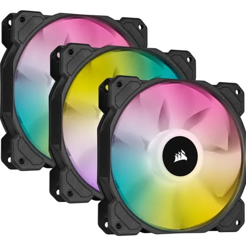 Corsair Kit de 3x iCUE SP120 RGB ELITE avec Lighting Node CORE — vue 1
