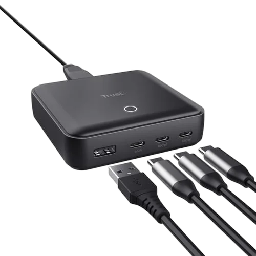 Trust Chargeur de bureau universel MAXO 100W - 4 ports — vue 2