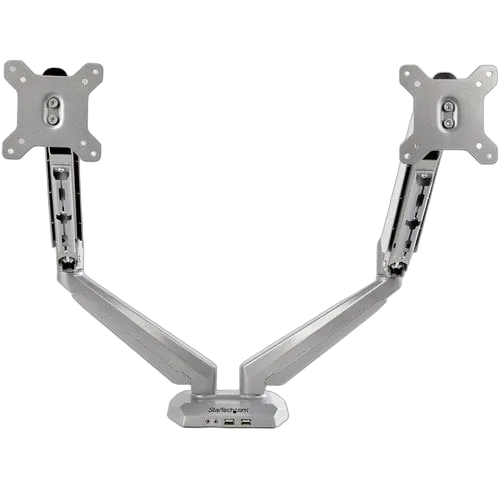 StarTech Desk Mount Dual Monitor Arm w/USB/Audio — vue 10