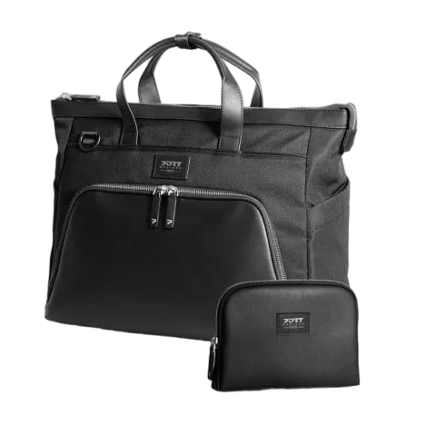 Port Sac à main et pochette Muse Signature - 16" - Noir — vue 1