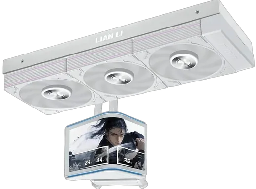 Lian-Li HydroShift II OLED Curved 360P28 blanc — vue 1
